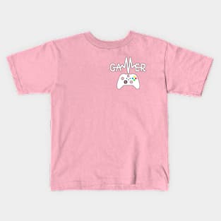 Gamer Heartbeat Alt Kids T-Shirt